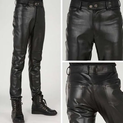 Pantalón de Cuero Negro Dominante