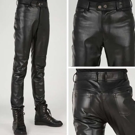 Pantalón de Cuero Negro Dominante
