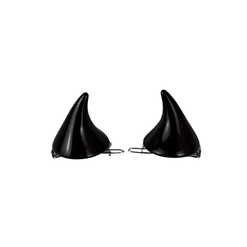 Horn Hair Clips Oscuro