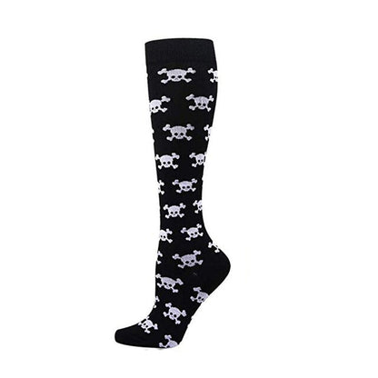 Calavera Knee Socks de Medianoche