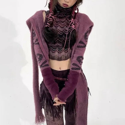 Gótico Cropped Cardigan