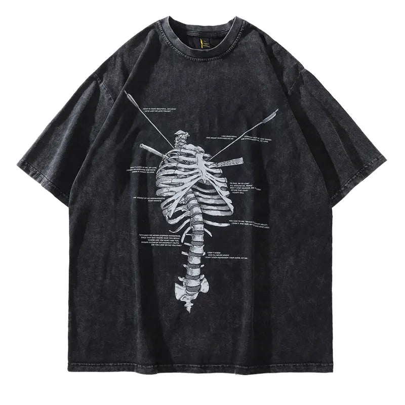 Camiseta Oversize Negra Ritual