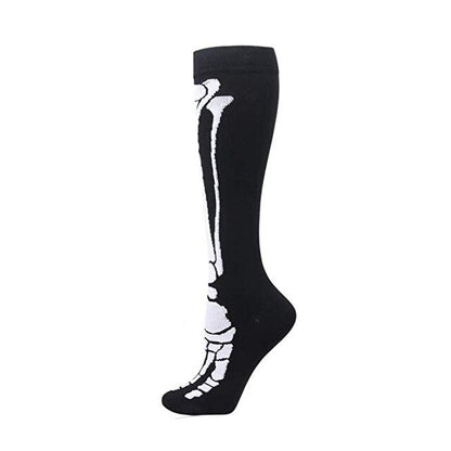 Calavera Knee Socks de Medianoche