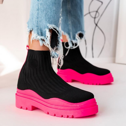 Botas Góticas Rossi Knitted Ankle