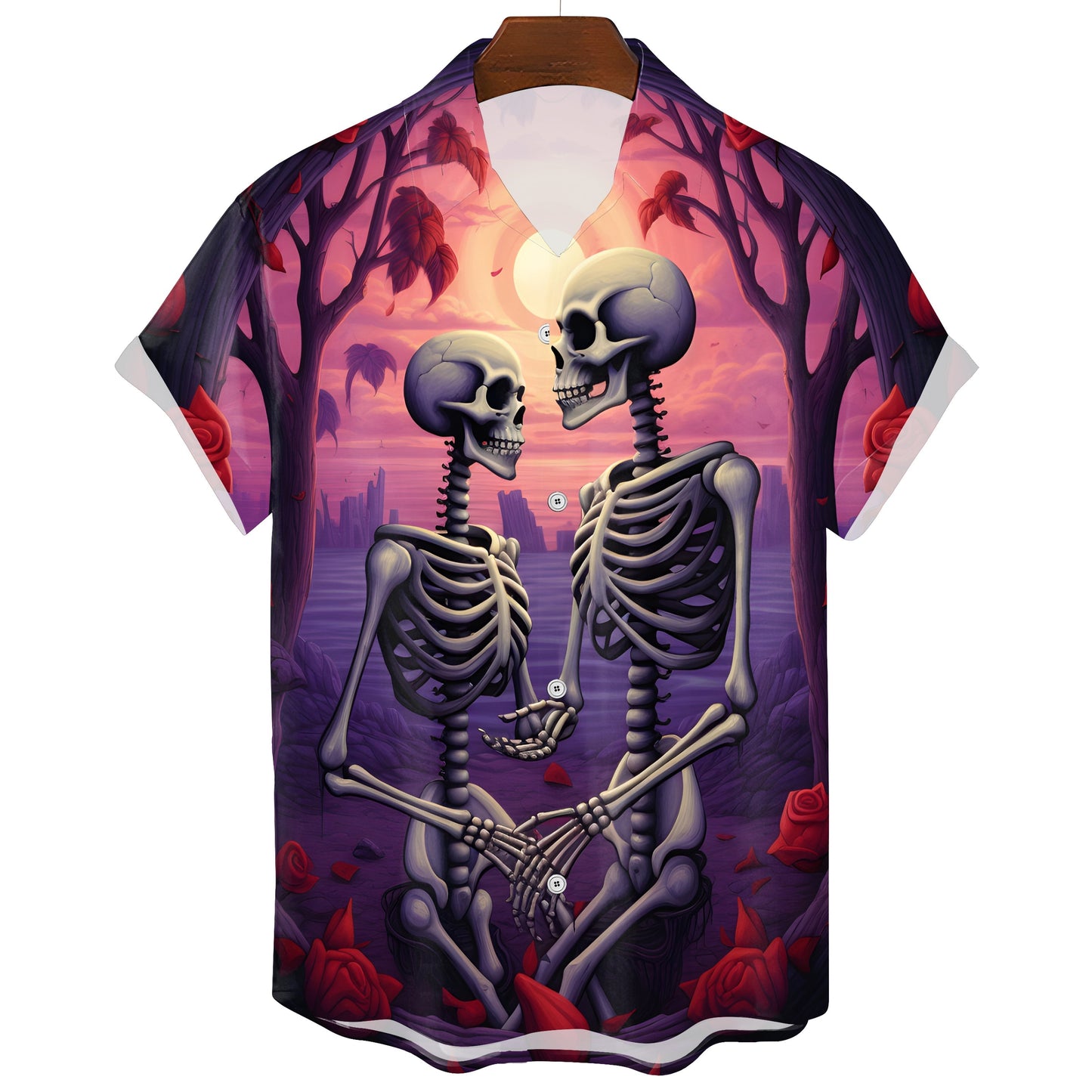 Camiseta Skull Psicodélica Nocturna