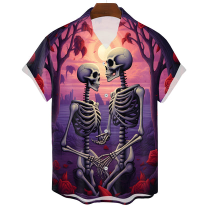 Camiseta Skull Psicodélica Nocturna