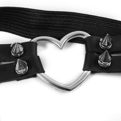Punk Heart Garter Oscuro