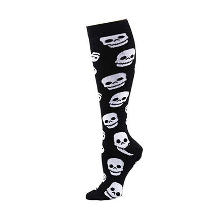 Calavera Knee Socks de Medianoche