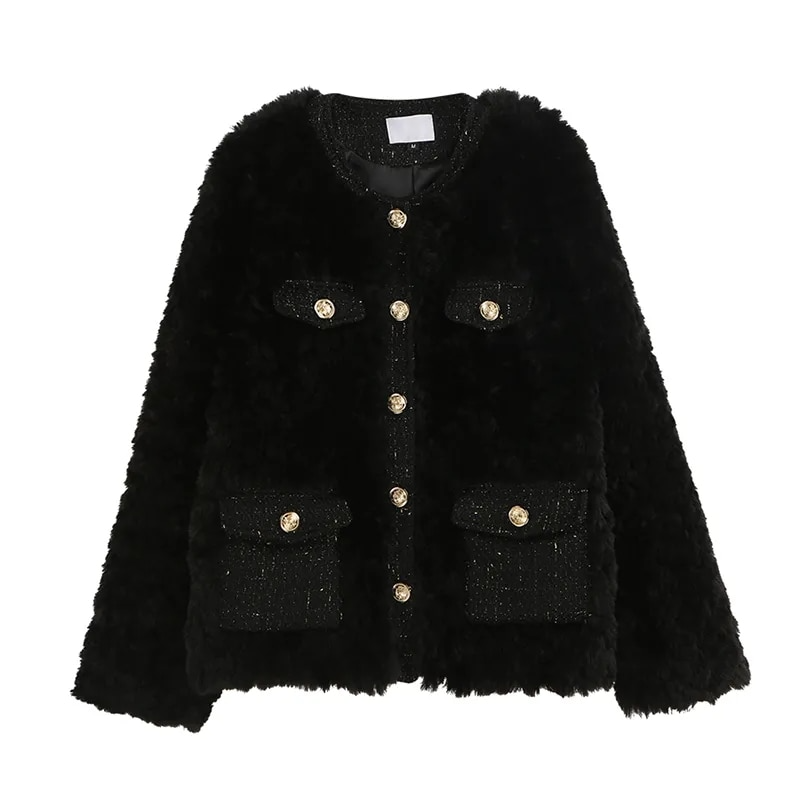 Chaqueta Gótica Faux Fur