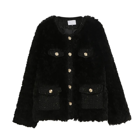 Chaqueta Gótica Faux Fur