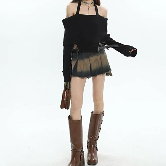 Falda Gótica Lilith de Denim