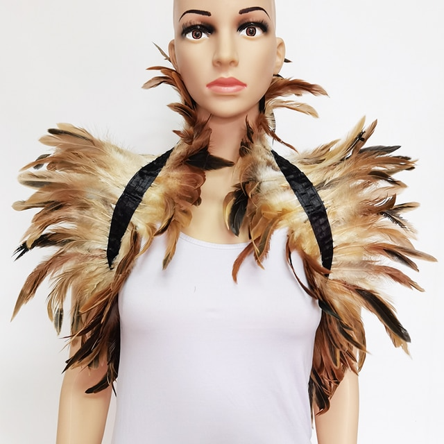 Top Gótico Feather Shoulder Wrap