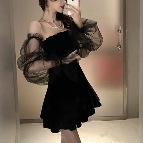 Vestido Gótico Dalia de Rosa Oscura