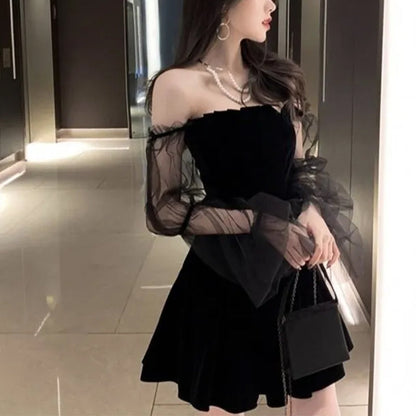 Vestido Gótico Dalia de Rosa Oscura