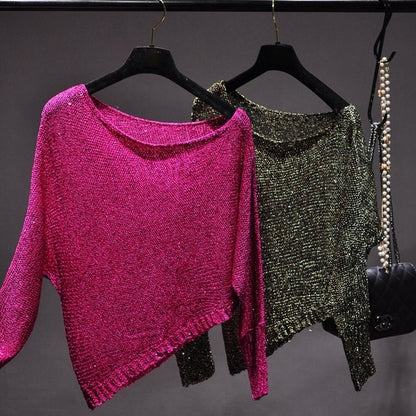 Blusa Gótica Inclined Sequin