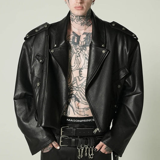 Chaqueta Biker de Cuero Infernal
