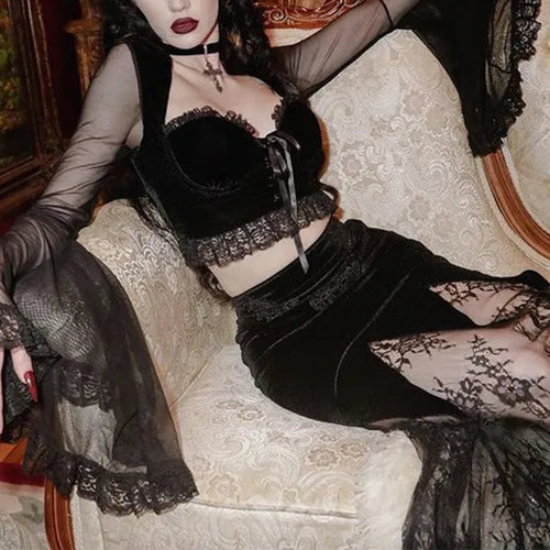 Gothic Lace Top Gótico