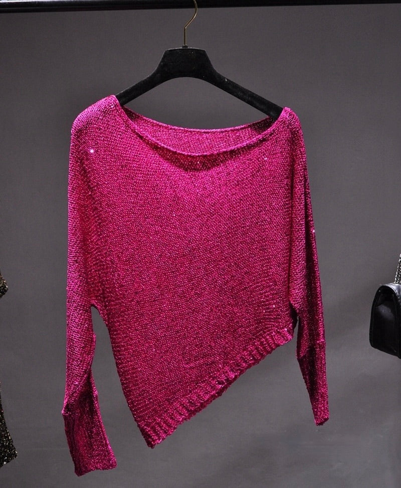 Blusa Gótica Inclined Sequin