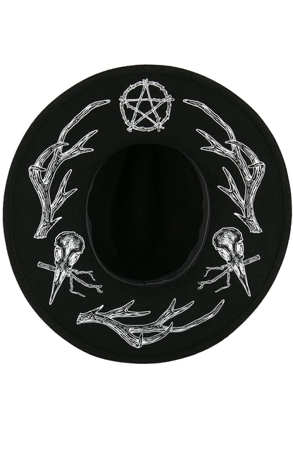 Pagan Wide Brim Sombrero Oscuro