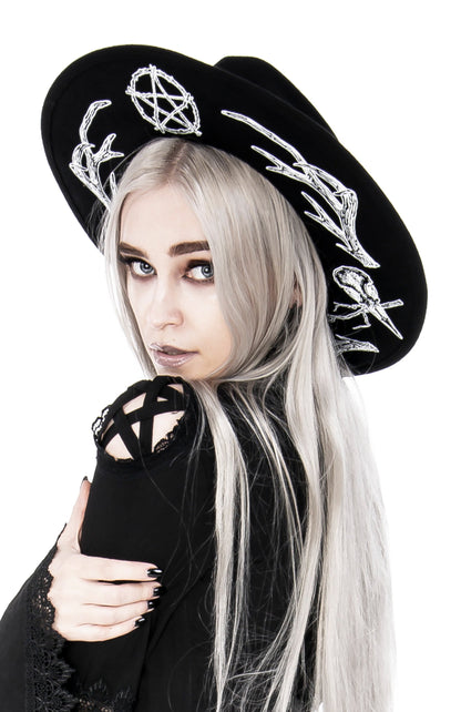 Pagan Wide Brim Sombrero Oscuro