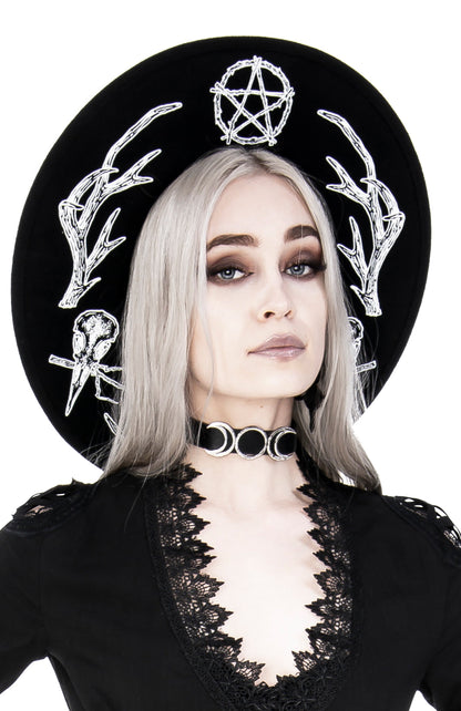 Pagan Wide Brim Sombrero Oscuro