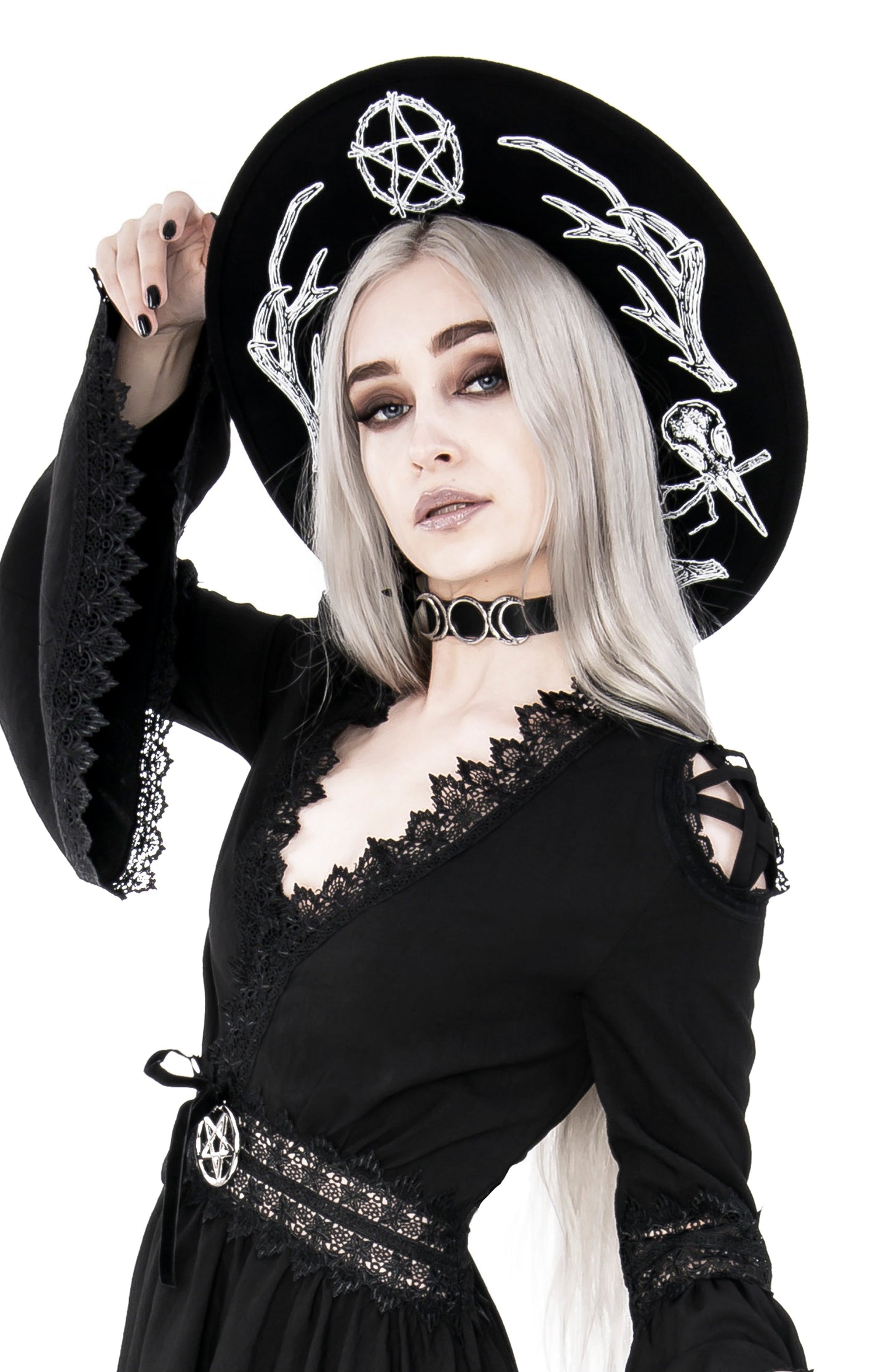 Pagan Wide Brim Sombrero Oscuro