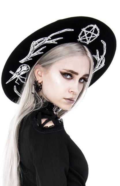 Pagan Wide Brim Sombrero Oscuro