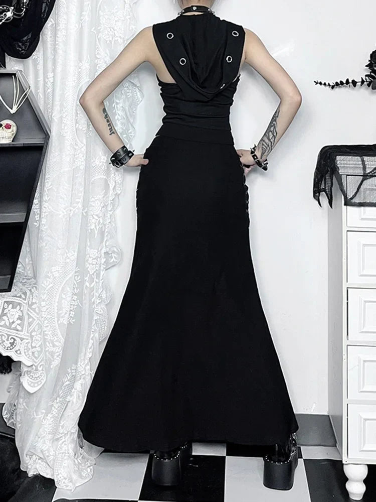 Falda Gótica Artemisa de Encaje