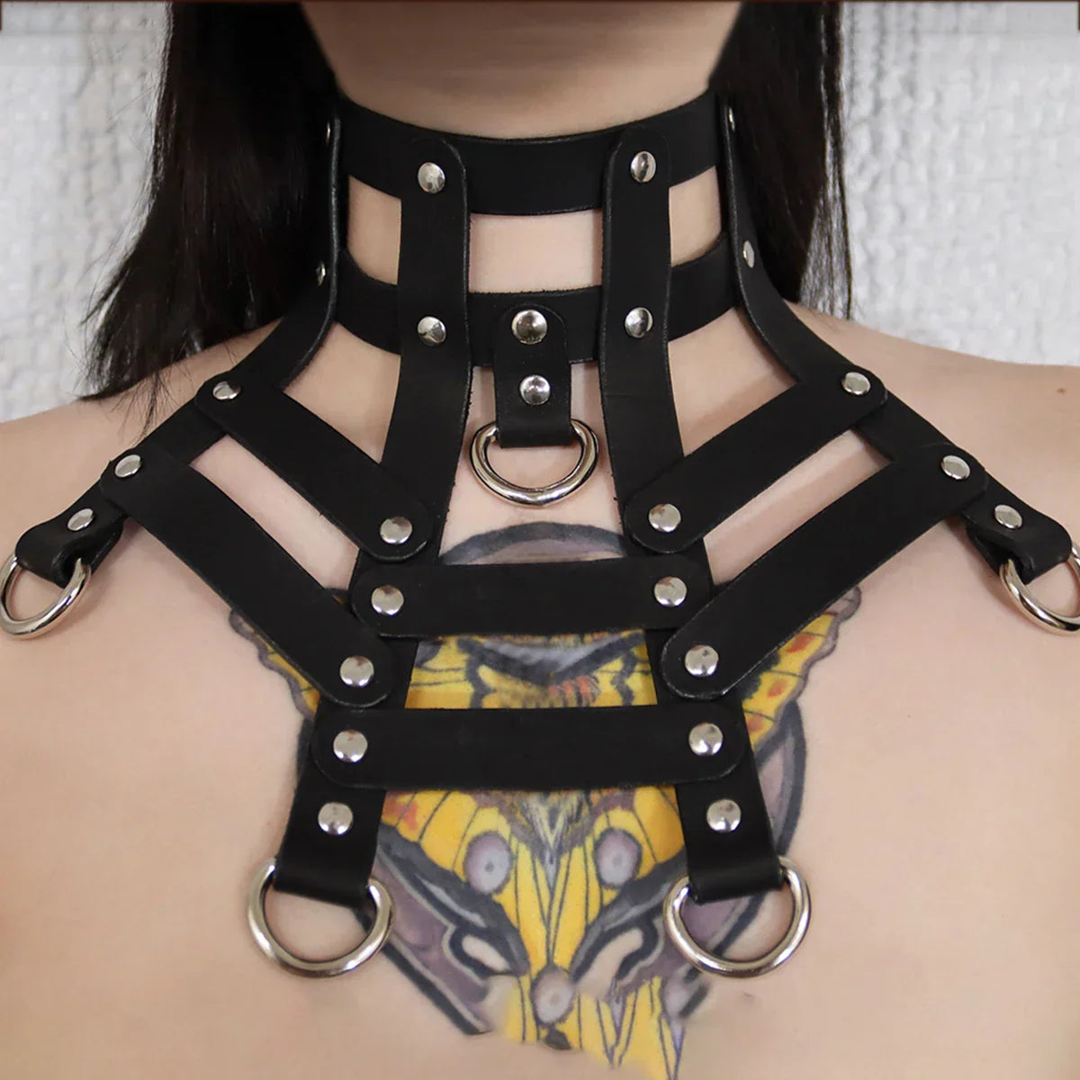 Gótico Choker de Sombra Negra