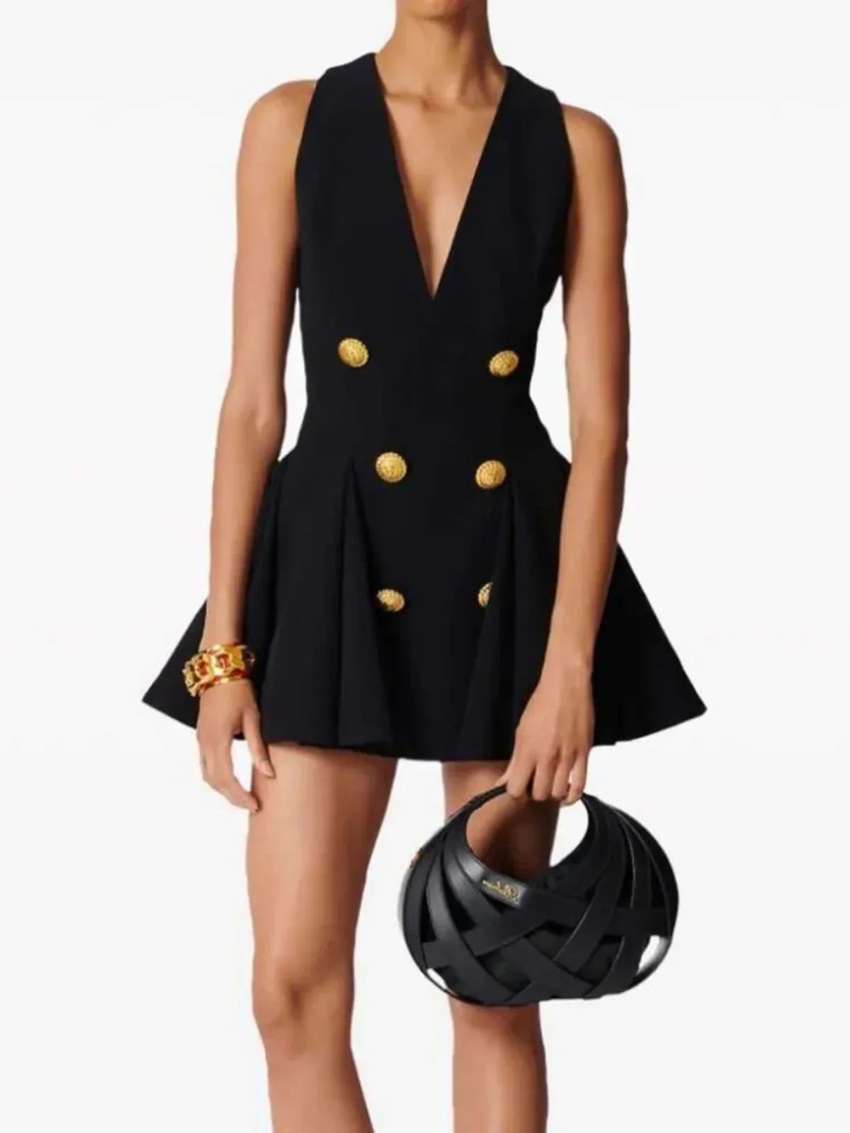 Vestido Gótico Dalia de Obsidiana