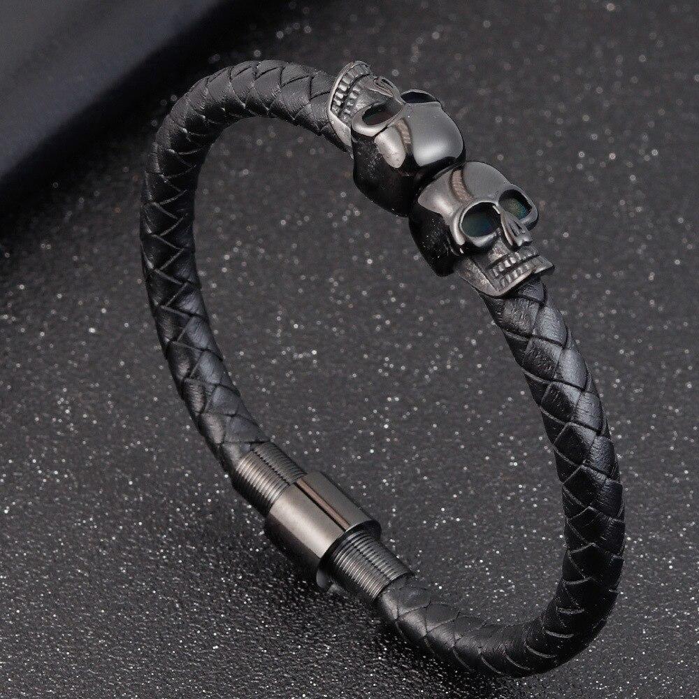 Pulsera Masculina Acero y Sombra