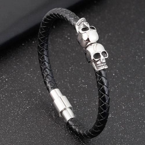 Pulsera Masculina Acero y Sombra