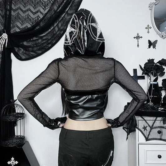 Gothic Hooded Top Gótico