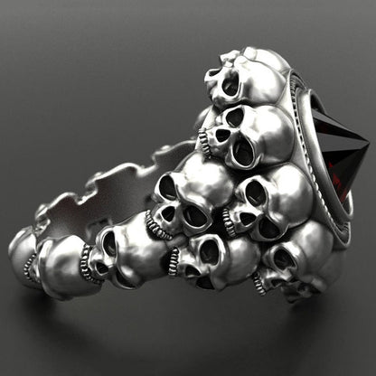 Anillo Calavera Retro Infernal
