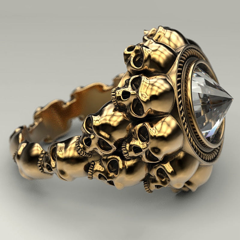 Anillo Calavera Retro Infernal