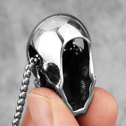 Collar Calavera de Acero Negro