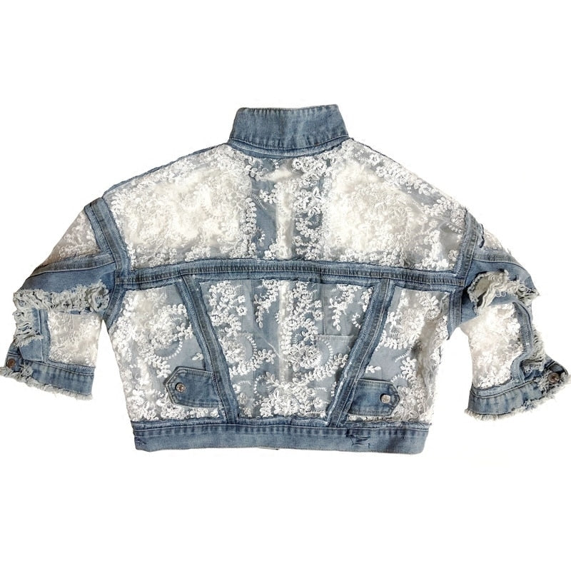 Chaqueta Gótica Frayed Edge Denim