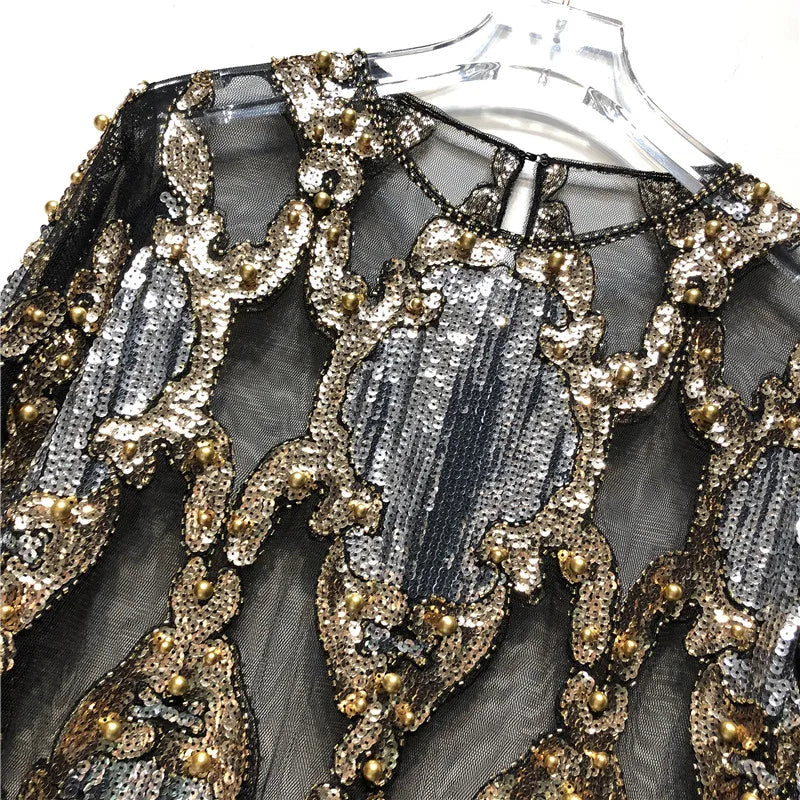 Top Gótico Luxury Sequin