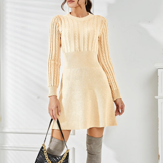 Vestido Gótico Long Sleeve Knitted