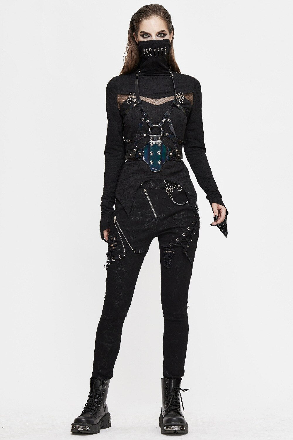 Deluxe Patent Harness Cinturón de Medianoche