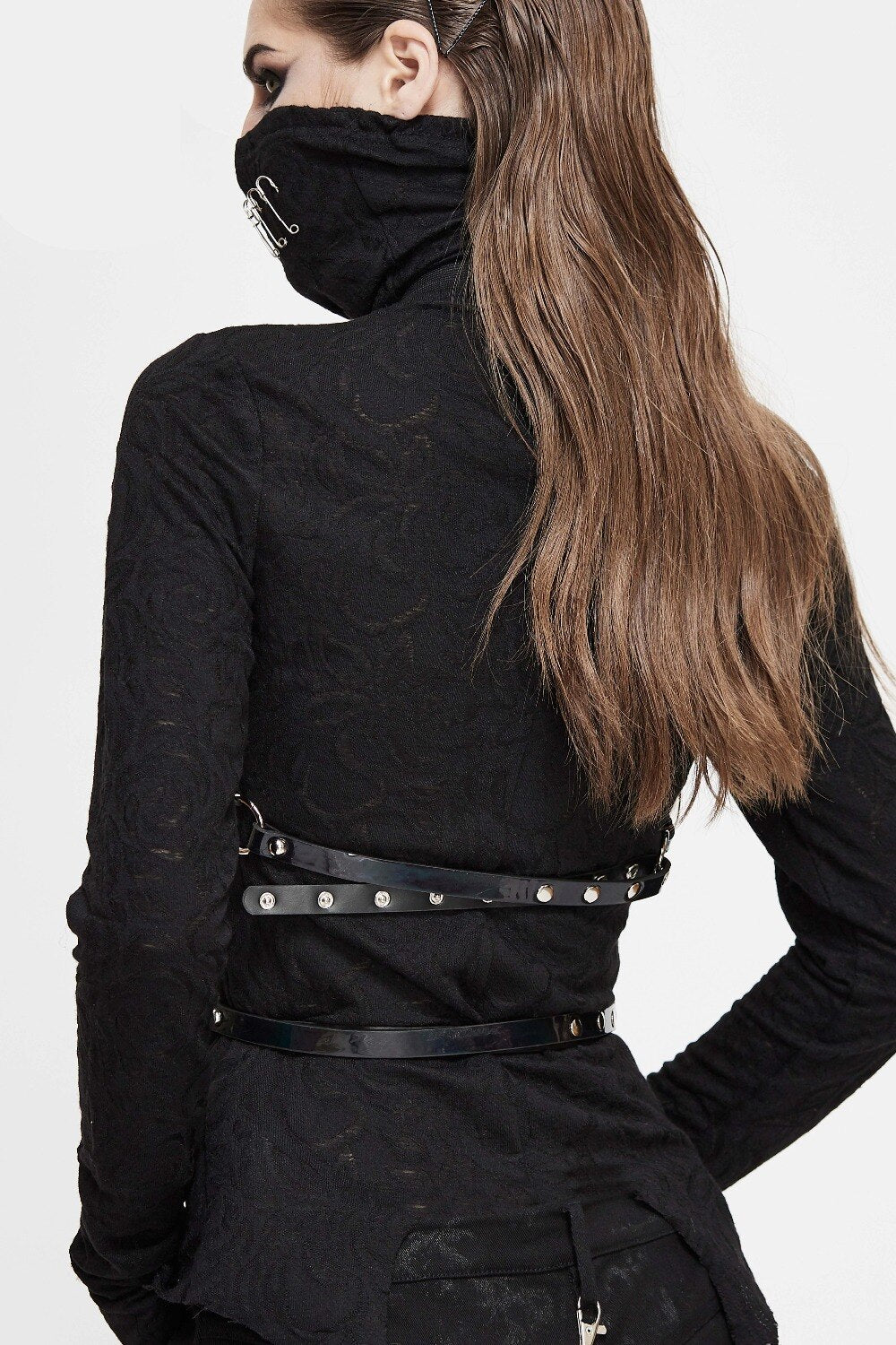 Deluxe Patent Harness Cinturón de Medianoche