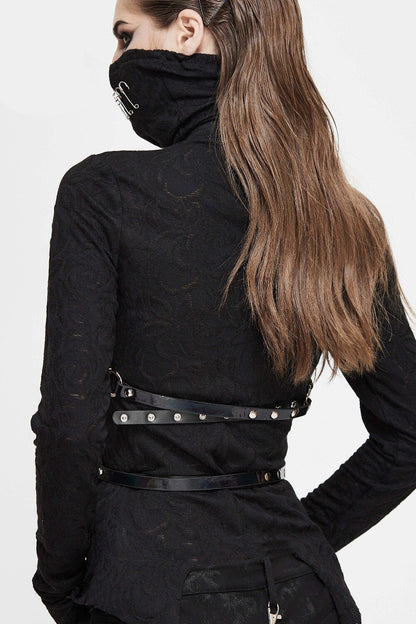 Deluxe Patent Harness Cinturón de Medianoche