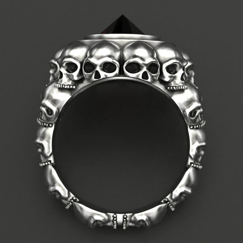 Anillo Calavera Retro Infernal