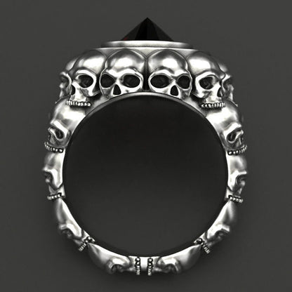 Anillo Calavera Retro Infernal