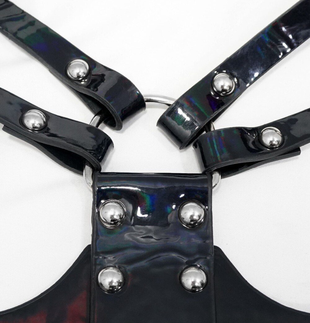 Deluxe Patent Harness Cinturón de Medianoche