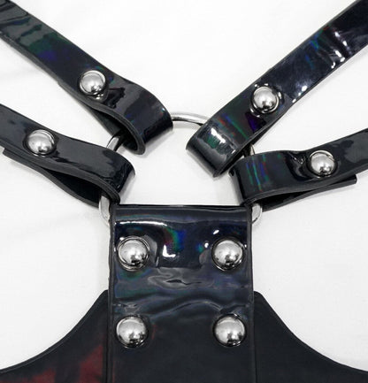 Deluxe Patent Harness Cinturón de Medianoche