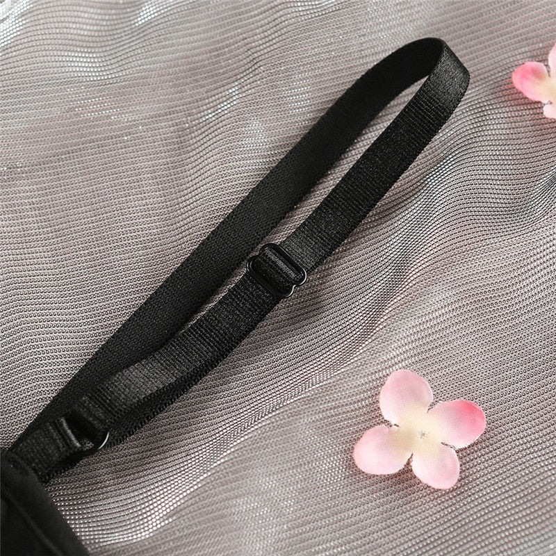 Top Gótico Rhinestone Tassel