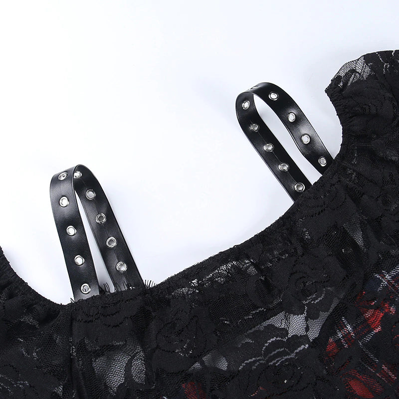 Top Gótico Lucía de Encaje