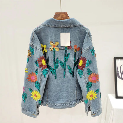 Chaqueta Gótica Sequins Sunflower
