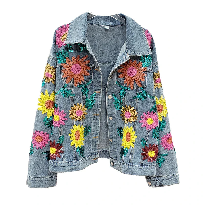 Chaqueta Gótica Sequins Sunflower